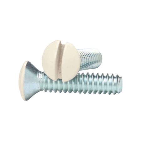 Amerelle Amerelle Ivory Steel Wall Plate Screws 10 pk PSIV